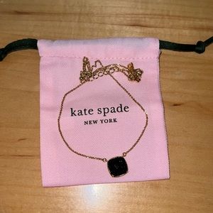 Kate Spade Black Gem Necklace - 20” chain